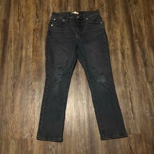 Madewell Jeans Women's 26p The Perfect Vintage Jean Bartlett Wash Ripped Edition